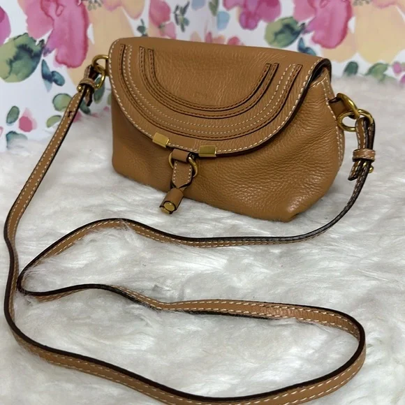 💯Authentic  CHLOE Calfskin Small Marcie Crossbody Bag🍀 - Picture 17 of 17